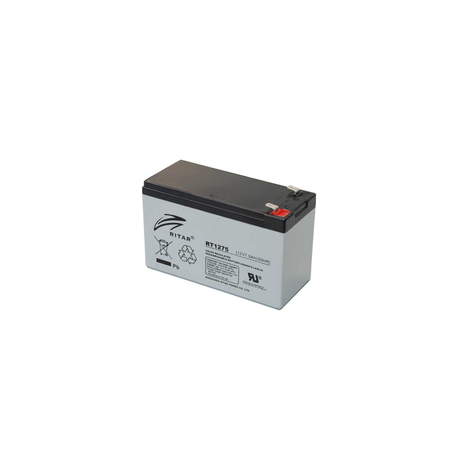 Батарея к ИБП Ritar AGM RT1275, 12V-7.5Ah (RT1275)
