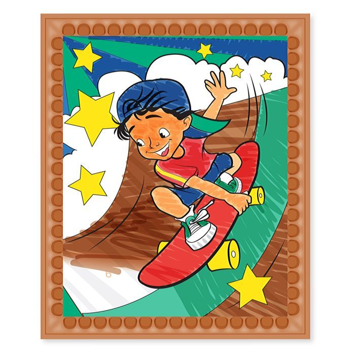 Набор для творчества Melissa&Doug Цветная раскраска по номерам голубая (MD5378) изображение 2