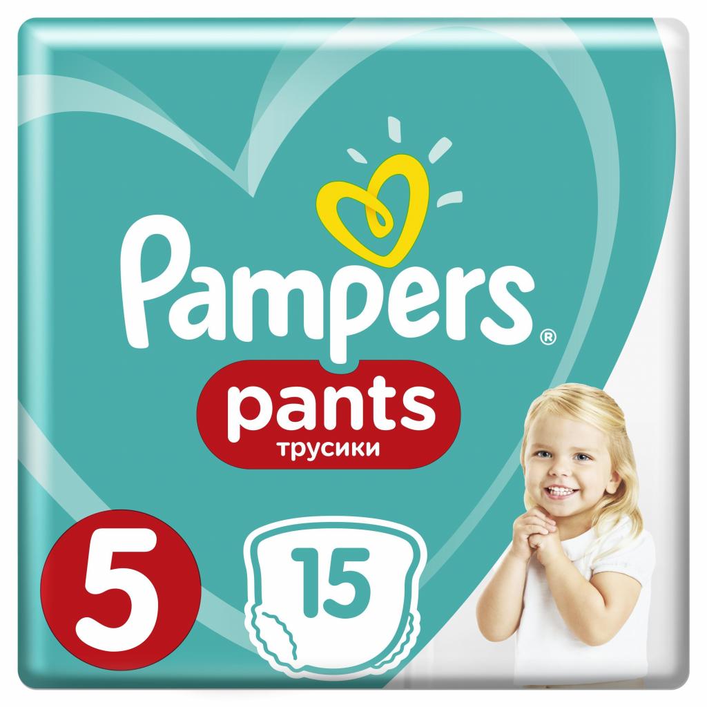 Подгузники Pampers трусики Pants Junior Размер 5 (12-17 кг), 15 шт (4015400727026)