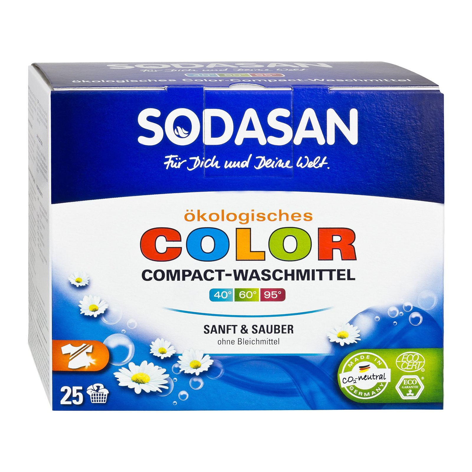 Стиральный порошок Sodasan Color Compact 1,2 кг (4019886050203)
