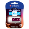 USB флеш накопитель Verbatim 32GB STORE'NGO MINI NEON PINK USB 2.0 (49390) изображение 2