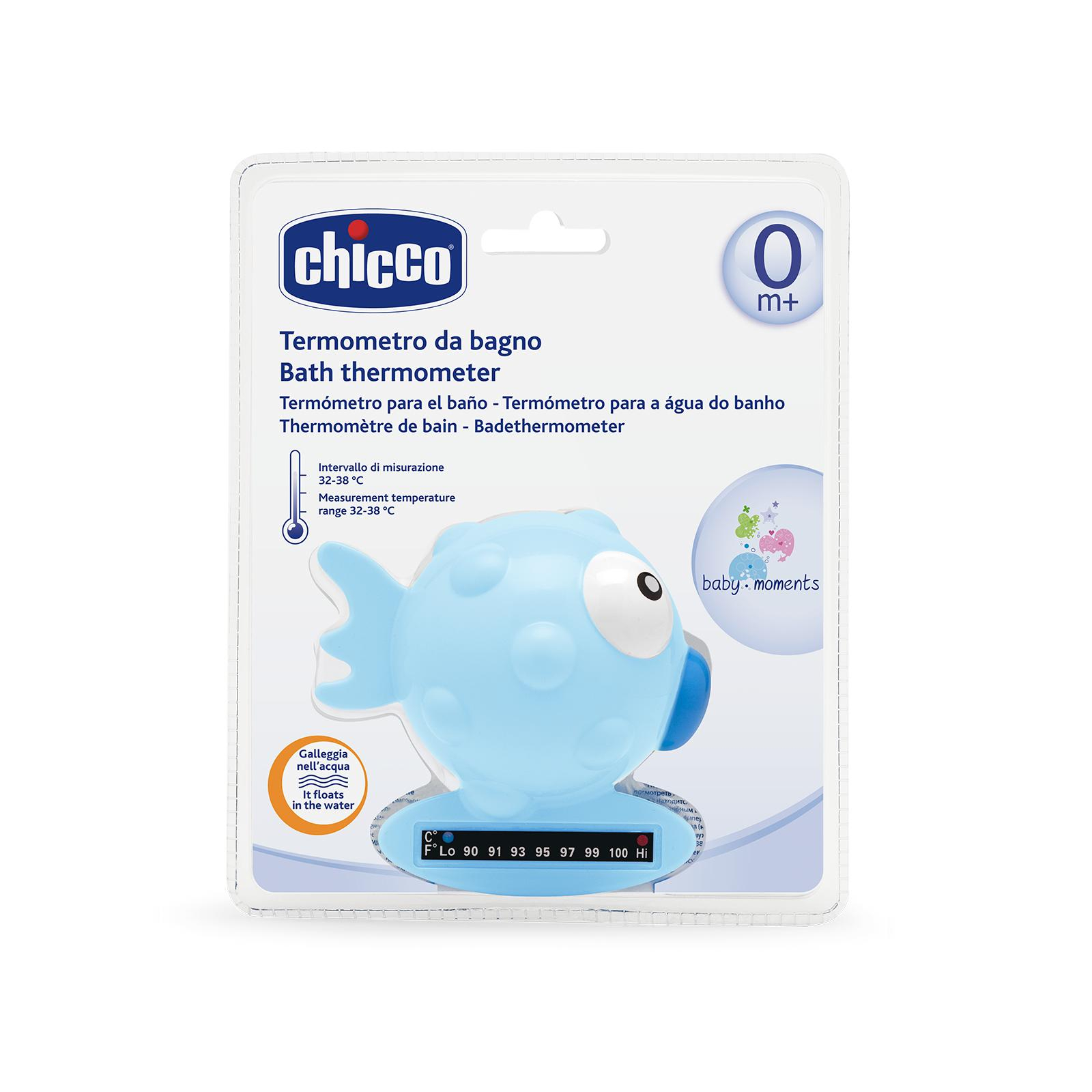 Термометр для воды Chicco Рыбка голубой (06564.20)