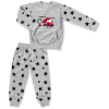 Набор детской одежды Breeze велюровый с вертолетом и штанишками в звездочку (8113-98/B-gray)