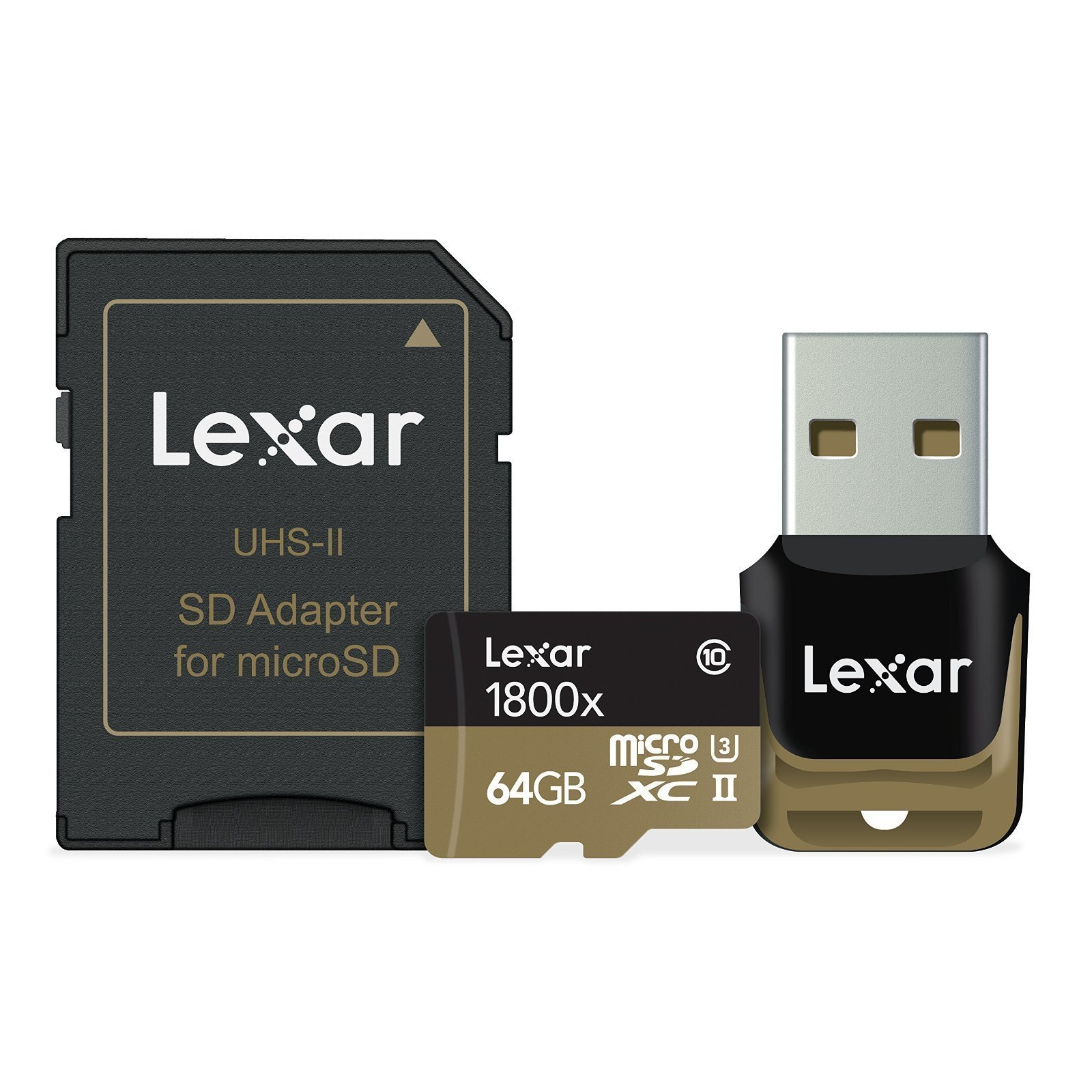 Карта памяти Lexar 64GB microSDXC class 10 UHS-II U3 (LSDMI64GCRBEU1800R)