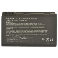 Аккумулятор для ноутбука AlSoft Acer BATBL50L6 5200mAh 8cell 14.8V Li-ion (A41400)