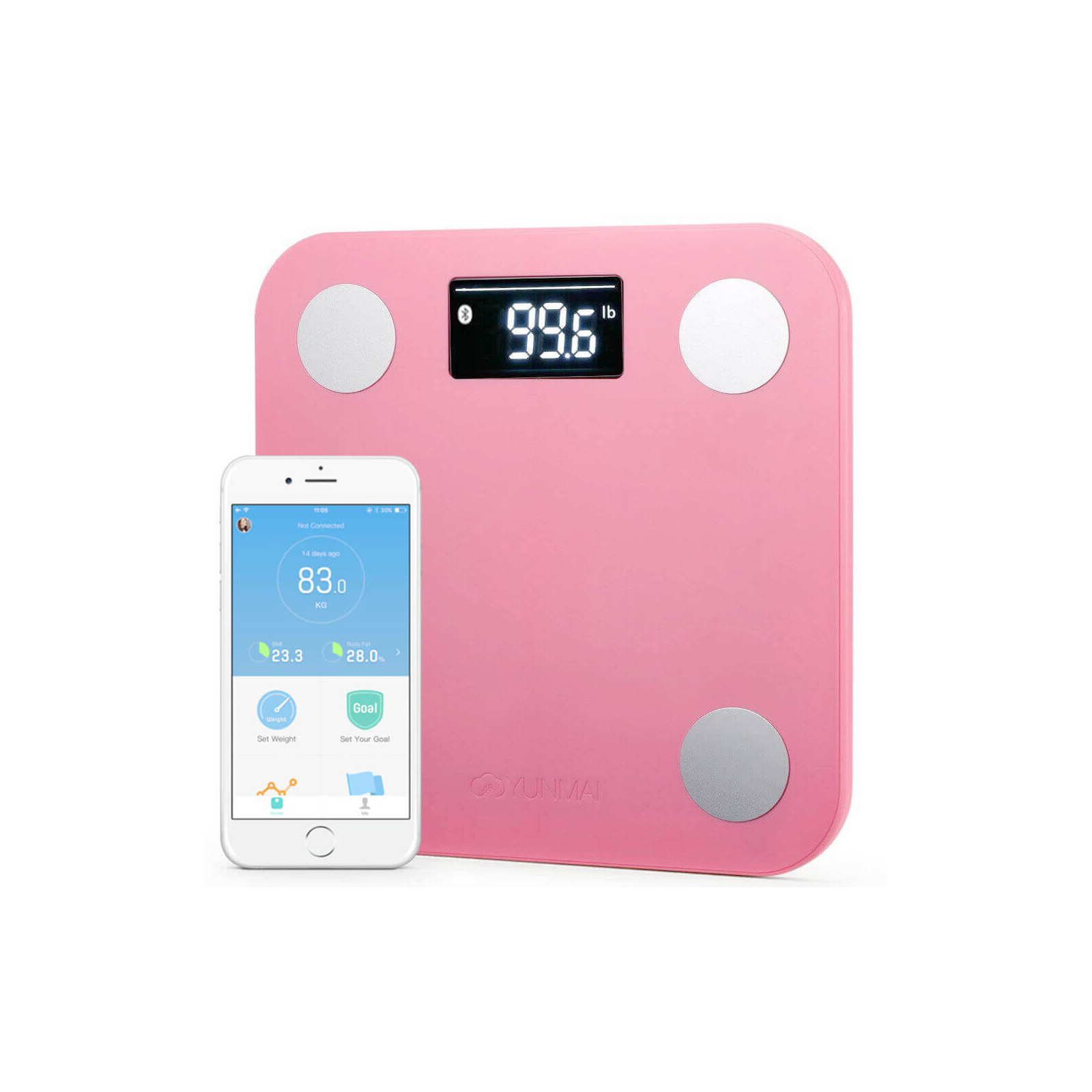 Ваги підлогові Yunmai Mini Smart Scale Pink (M1501-PK)