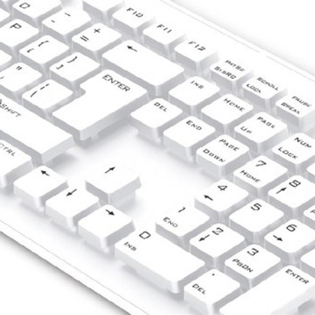 Клавіатура Genius SlimStar 130 White USB Ru (31300726104) зображення 2
