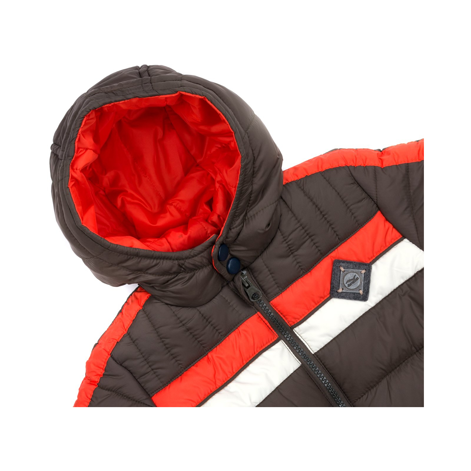 Куртка Verscon з помаранчевою смугою (2663-104B-brown) зображення 3