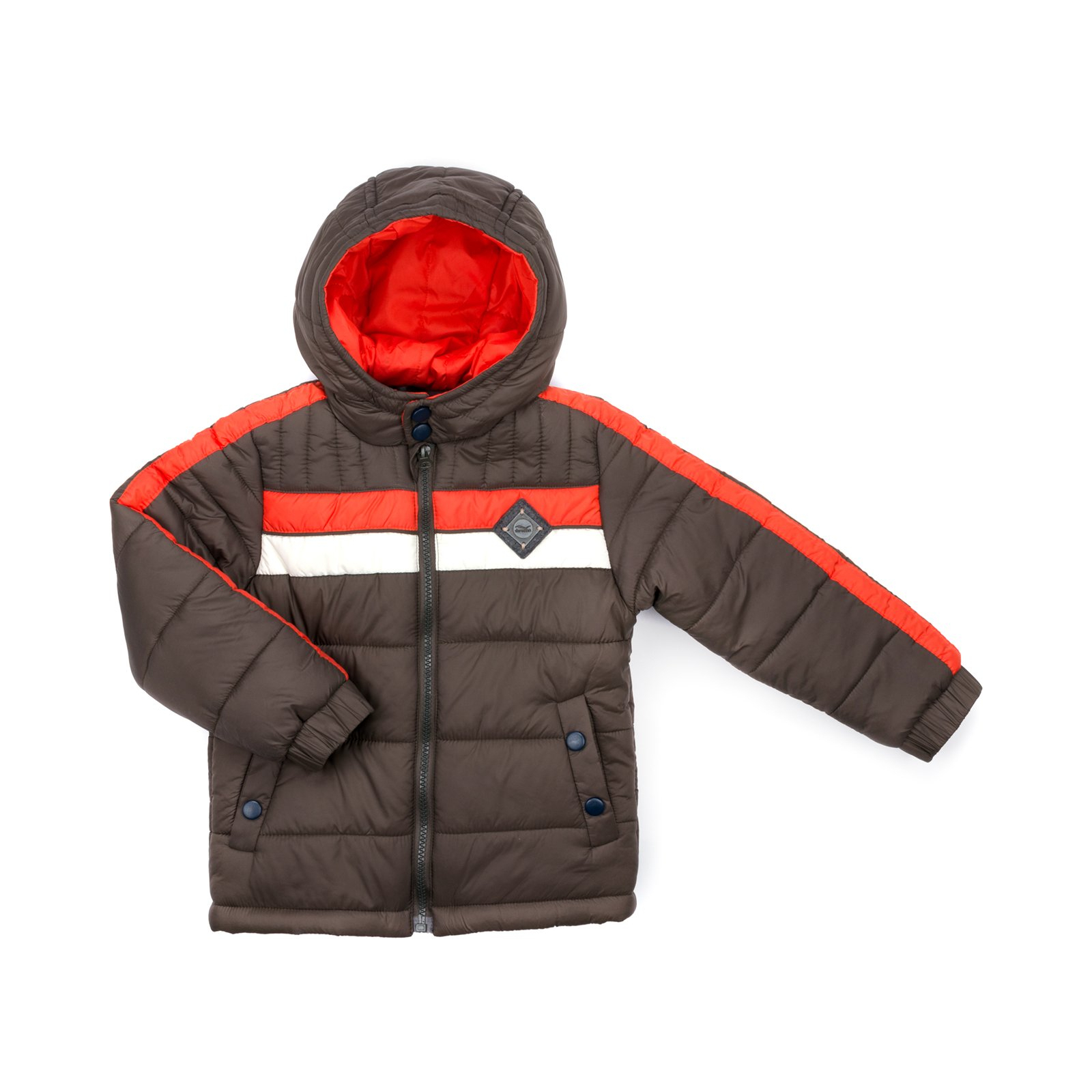 Куртка Verscon з помаранчевою смугою (2663-116B-brown)