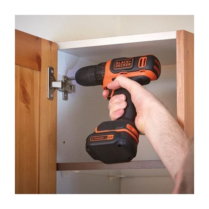 Шуруповерт Black&Decker BDCDD12, 10.8V, 26Нм, Li-Ion (BDCDD12) зображення 3
