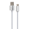 Дата кабель USB 2.0 AM to Micro 5P 1m LED silver Vinga (VCPDCMLED1S) изображение 2