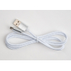 Дата кабель USB 2.0 AM to Micro 5P 1m LED silver Vinga (VCPDCMLED1S) изображение 3