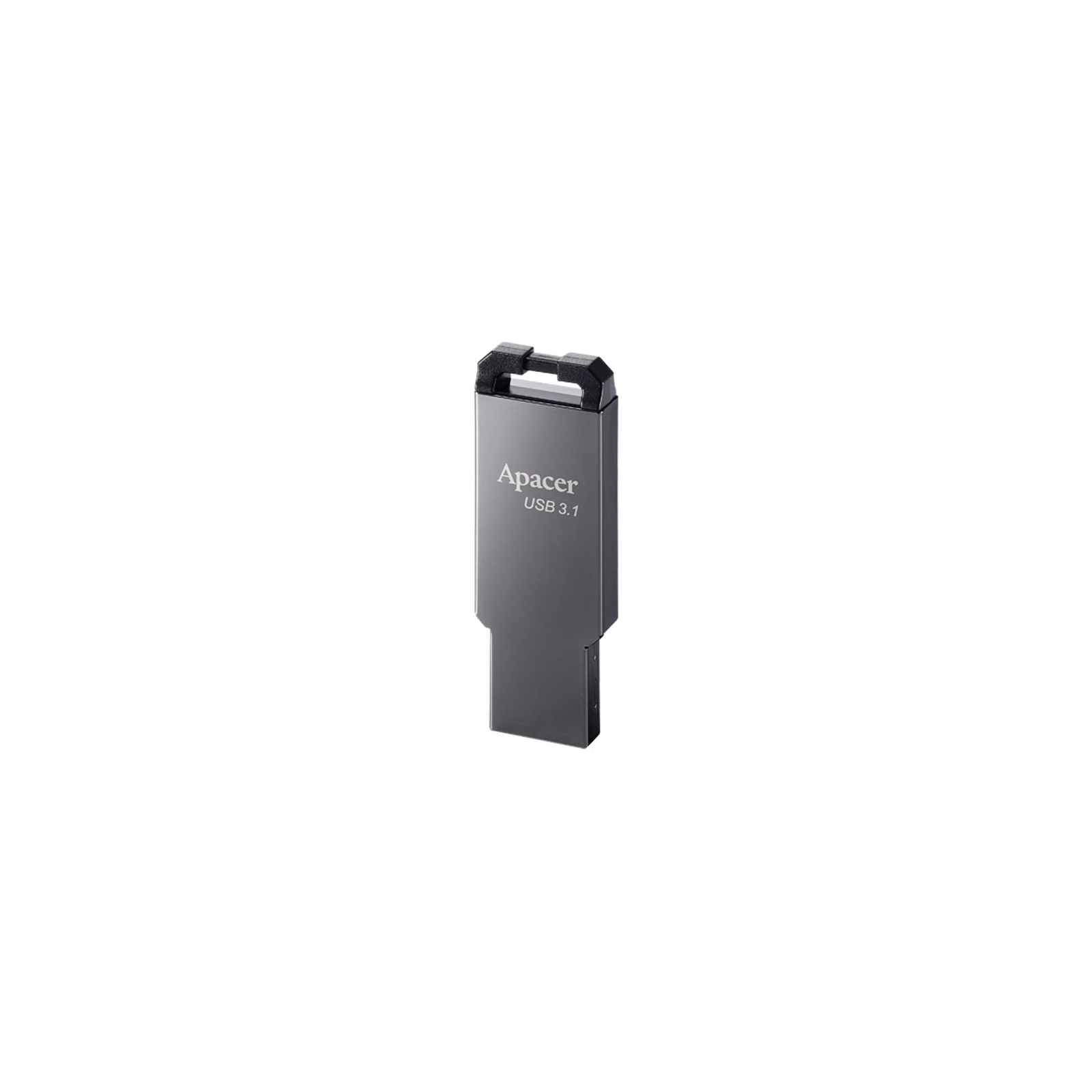 USB флеш накопичувач Apacer 64GB AH360 Ashy USB 3.1 Gen1 (AP64GAH360A-1) зображення 2