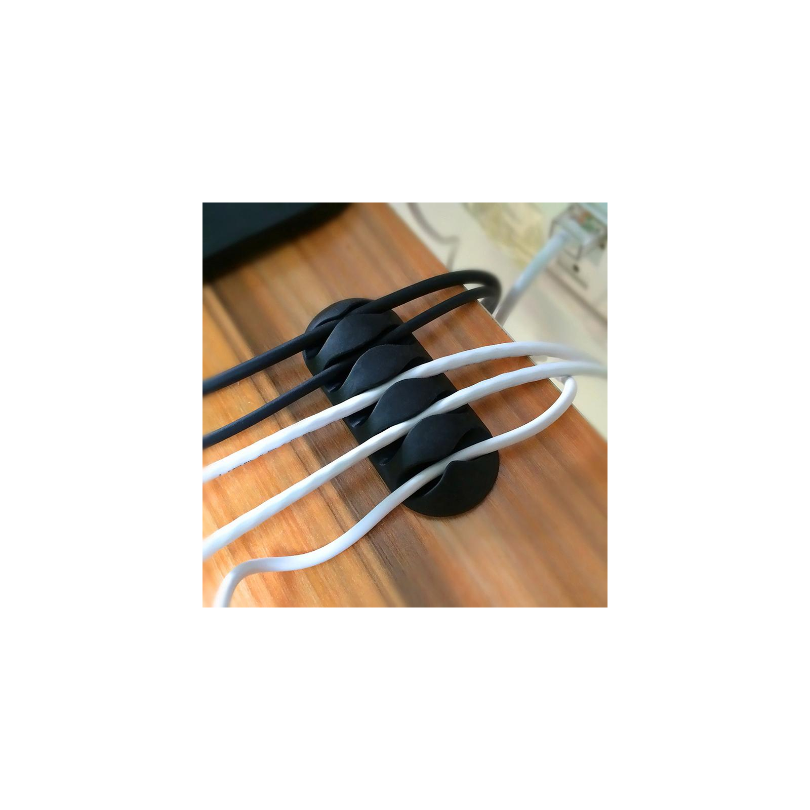 Тримач для кабелю PowerPlant CC-947 (Black) * 2 (CA910434) зображення 4