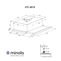 Вытяжка кухонная Minola HTL 6010 BR 430 изображение 6