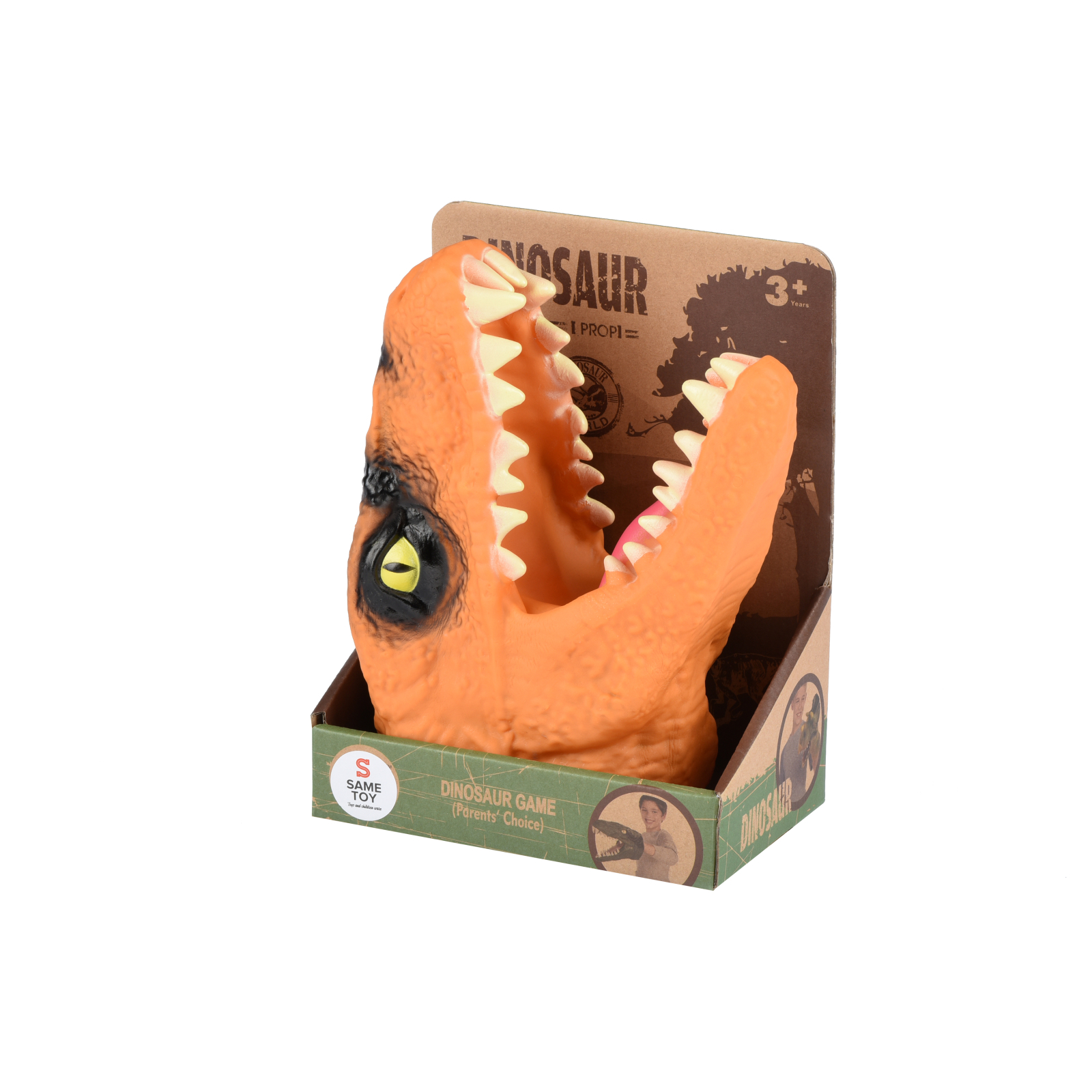 Ігровий набір Same Toy Игрушка-перчатка Dino Animal Gloves Toys оранжевый (AK68622-1Ut3)