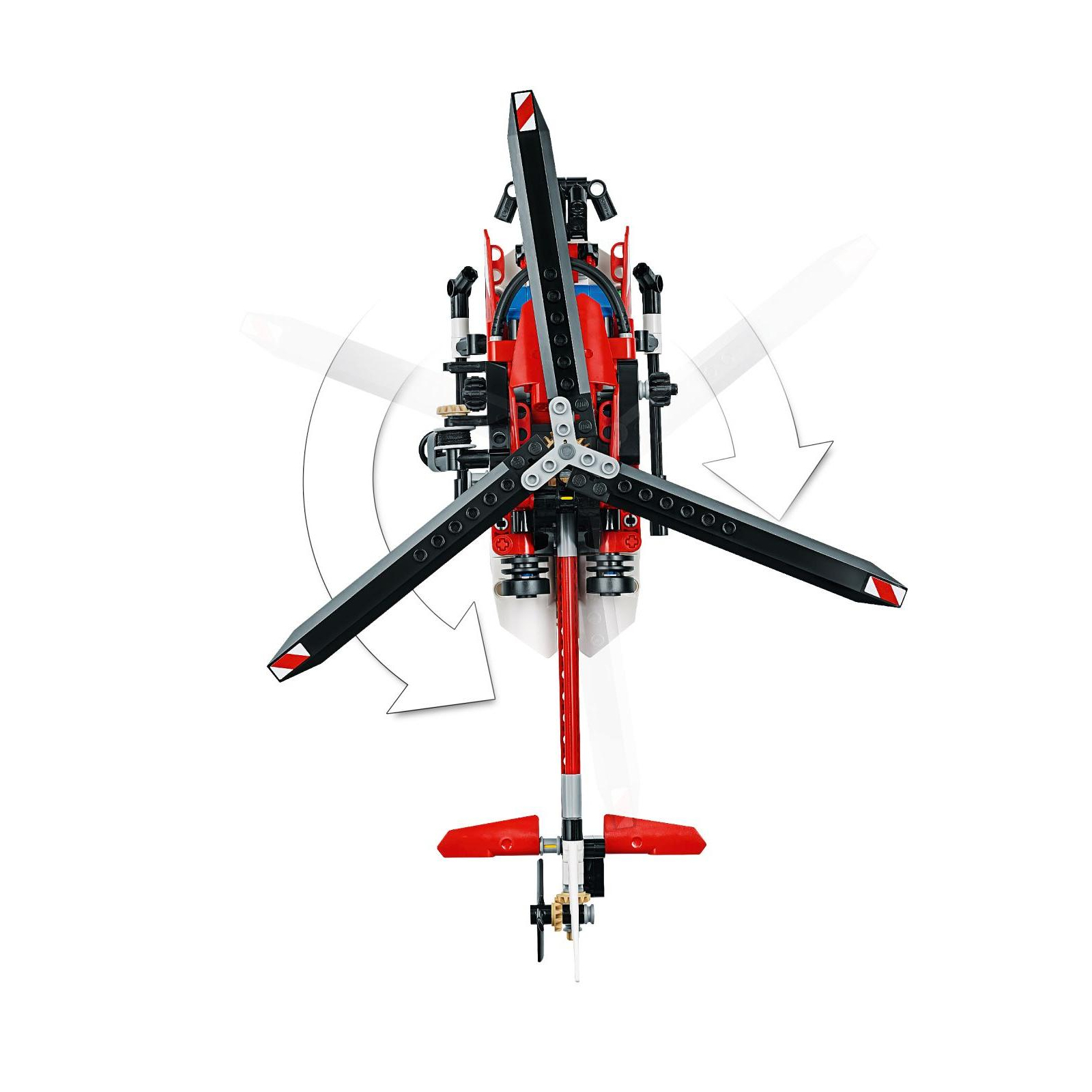 Конструктор LEGO TECHNIC Спасательный вертолёт 325 деталей (42092) изображение 5