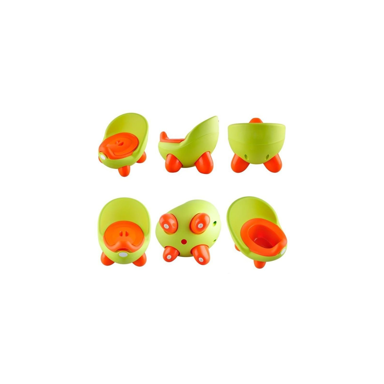 Горшок Babyhood Кью Кью зелёно-оранжевый (BH-105G) изображение 2
