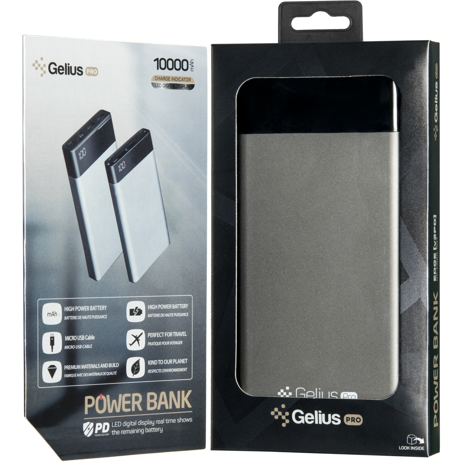Батарея універсальна Gelius Pro Edge GP-PB10-006 10 000 mAh 2.1A Grey (72027) зображення 8