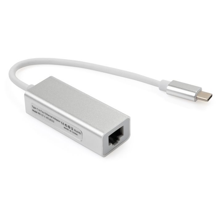 Переходник Type-C to Gigabit LAN aluminium Vinga (VCPATC2GBLNS) изображение 3