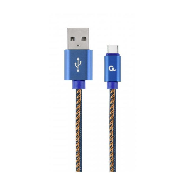 Дата кабель USB 2.0 AM to Type-C 1.0m Cablexpert (CC-USB2J-AMCM-1M-BL)