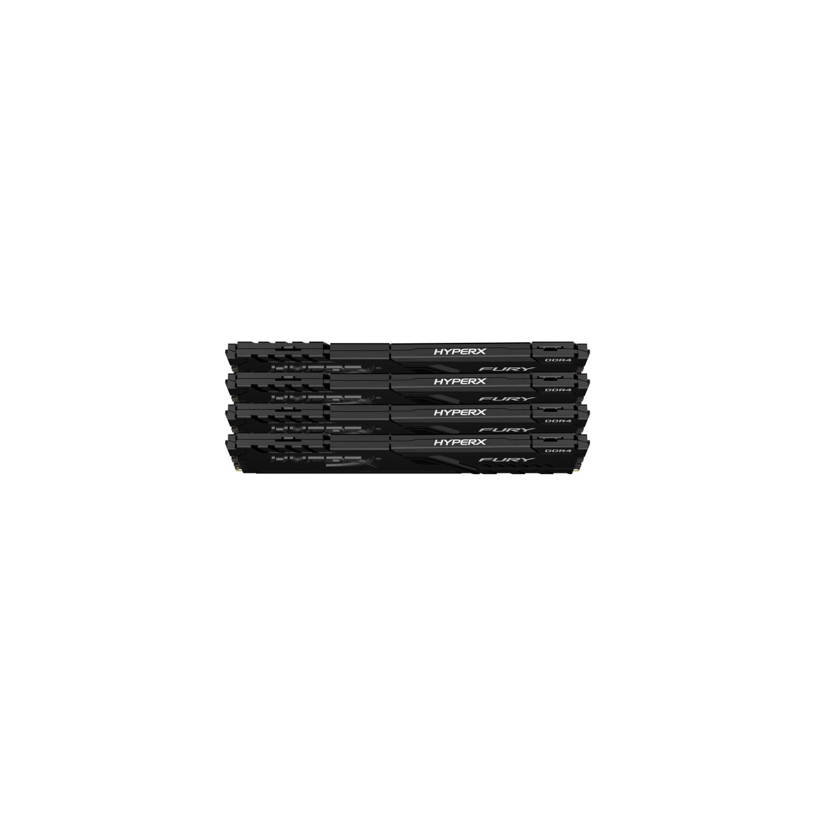 Модуль пам'яті для комп'ютера DDR4 32GB (4x8GB) 2666 MHz HyperX Fury Black Kingston Fury (ex.HyperX) (HX426C16FB3K4/32) зображення 3