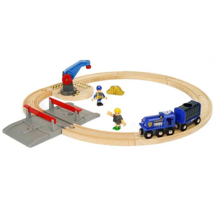 Железная дорога Brio World Полицейский транспорт (33812)