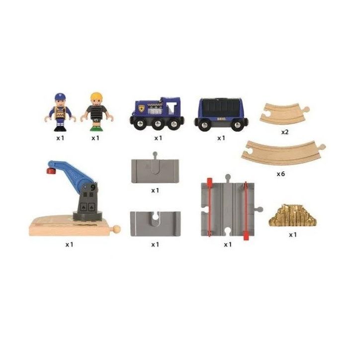 Железная дорога Brio World Полицейский транспорт (33812) изображение 6