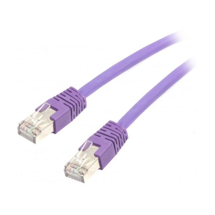 Патч-корд 0.25м S/FTP Cat 6A CU LSZH violet Cablexpert (PP6A-LSZHCU-V-0.25M)