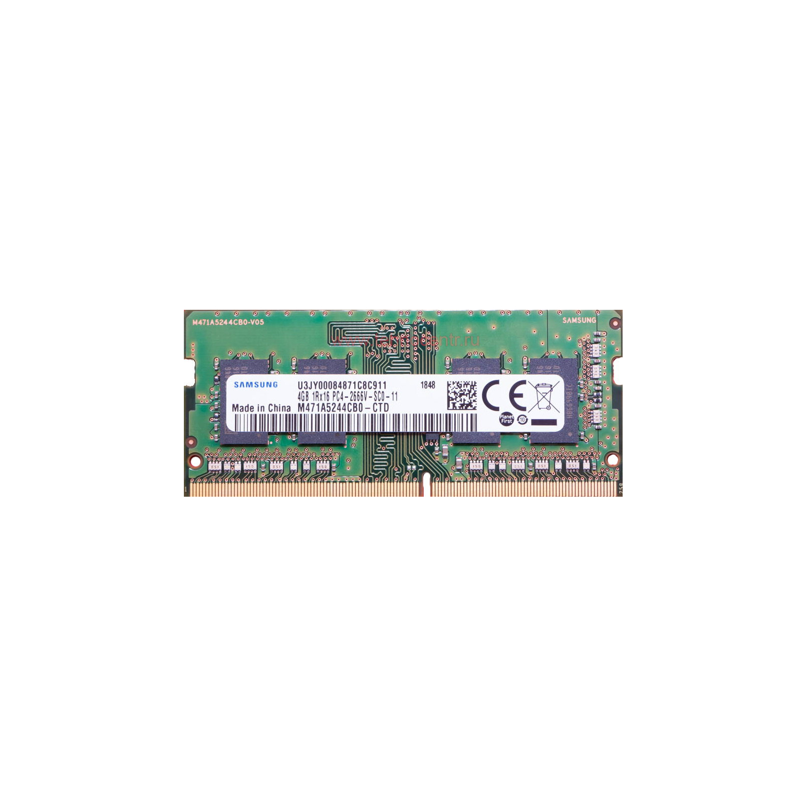 Модуль пам'яті для ноутбука SoDIMM DDR4 4GB 2666 MHz Samsung (M471A5244CB0-CTD)
