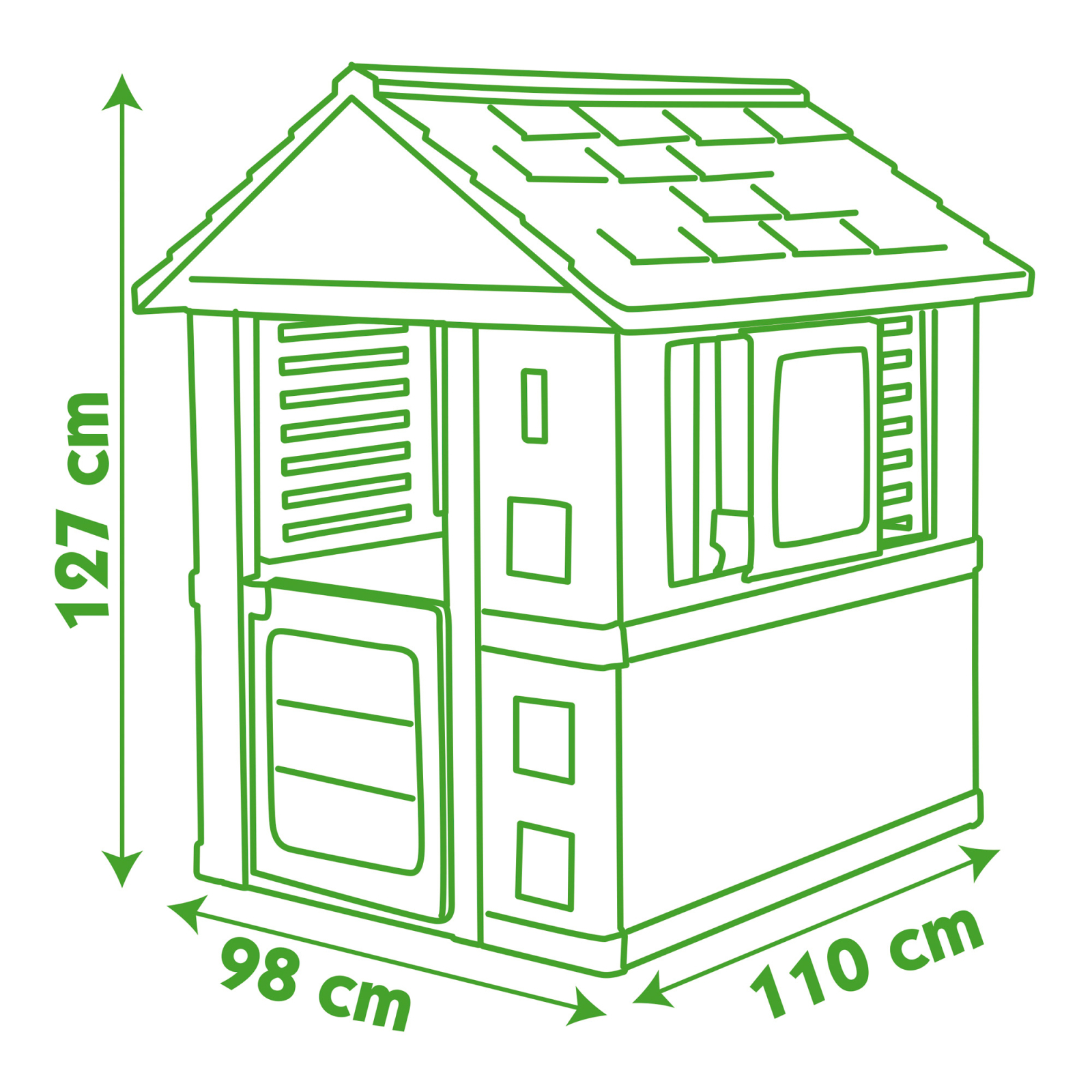 Ігровий будиночок Smoby Сонячний зі ставнями (810712) зображення 4