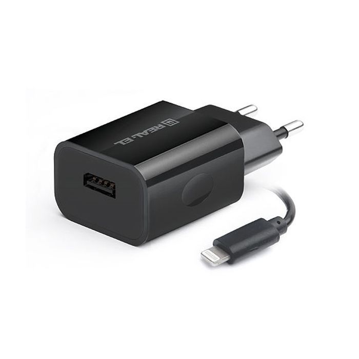 Зарядний пристрій REAL-EL CH-217 black (EL123160016)