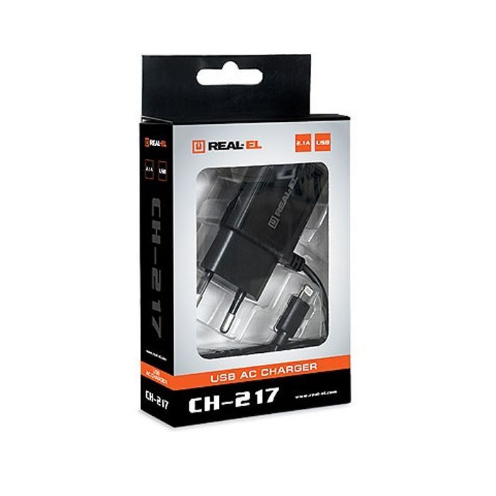 Зарядний пристрій REAL-EL CH-217 black (EL123160016) зображення 8