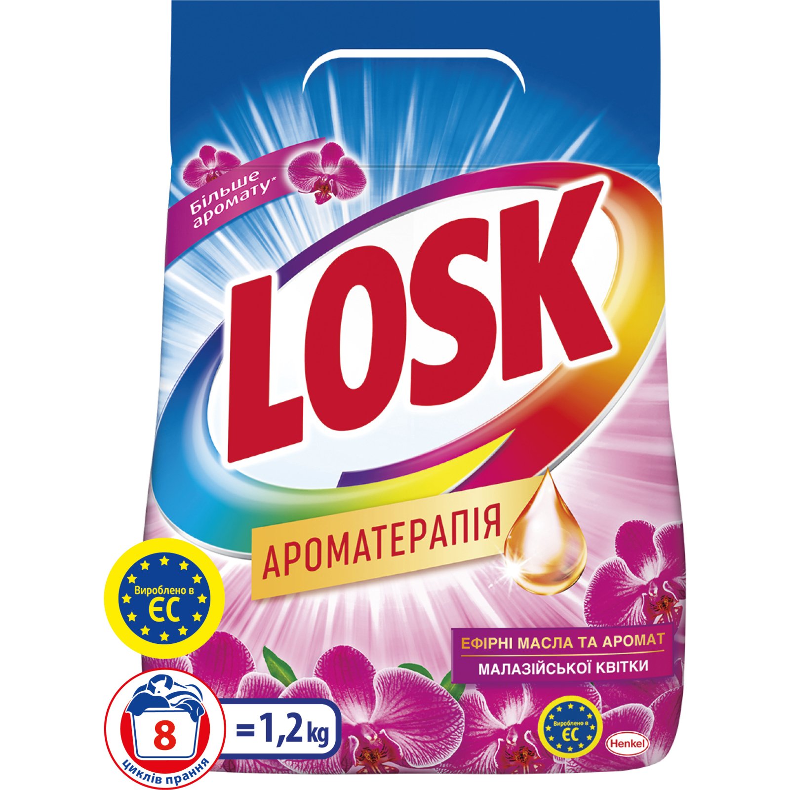 Стиральный порошок Losk автомат аромат Малайзийских цветов 1.2 кг (9000101412796/9000101520262)