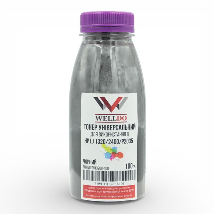 Тонер HP LJ 1320/1160/ STATIC CONTROL 100г/фасовка Welldo (UWDTH1320U-100)