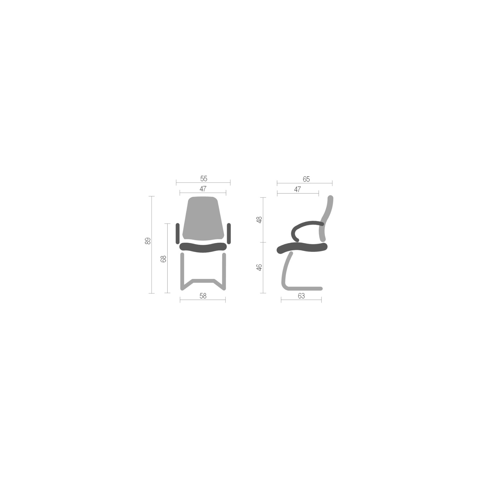 Офісне крісло Аклас Міраж CH CF Чорне (07320) зображення 5