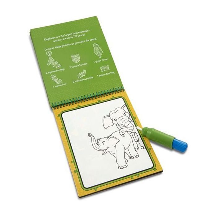 Набор для творчества Melissa&Doug Волшебная водная раскраска Джунгли (MD30176) изображение 2