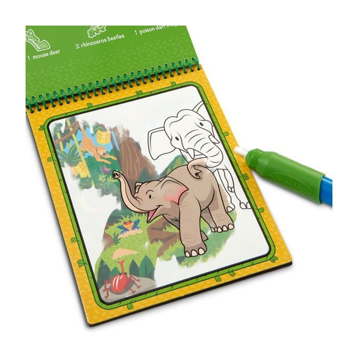 Набор для творчества Melissa&Doug Волшебная водная раскраска Джунгли (MD30176) изображение 3