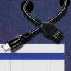 Дата кабель USB 2.0 AM to Type-C 1.0m metal spring black ColorWay (CW-CBUC015-BK) изображение 8