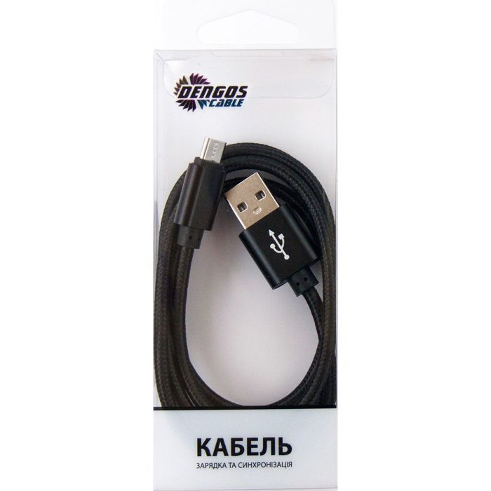 Дата кабель NTK-M-MT-BLACK Dengos изображение 3