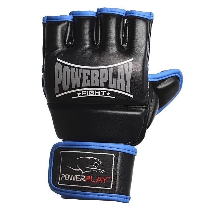 Рукавички для MMA PowerPlay 3058 L Black/Blue (PP_3058_L_Black/Blue)