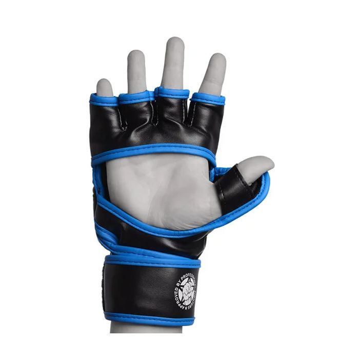 Рукавички для MMA PowerPlay 3058 L Black/Blue (PP_3058_L_Black/Blue) зображення 2