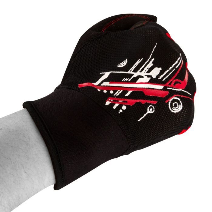 Велоперчатки PowerPlay 6607 Black/Red L (PP_6607_L_Red/Black) изображение 4