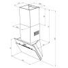 Витяжка кухонна Pyramida NR-MG 60 (1000) M WH зображення 11