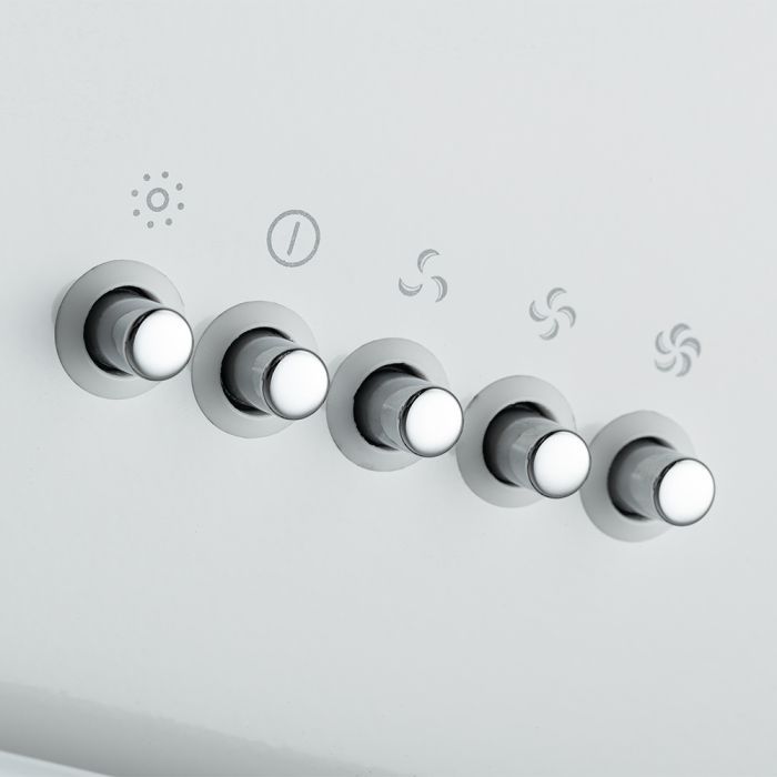 Витяжка кухонна Pyramida NR-MG 60 (1000) M WH зображення 8