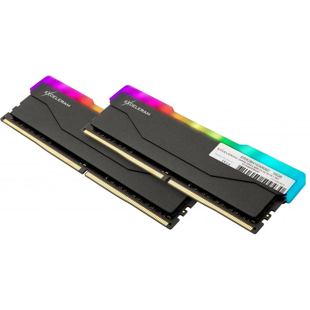 Модуль пам'яті для комп'ютера DDR4 16GB (2x8GB) 3000 MHz RGB X2 Series Black eXceleram (ERX2B416306AD) зображення 2