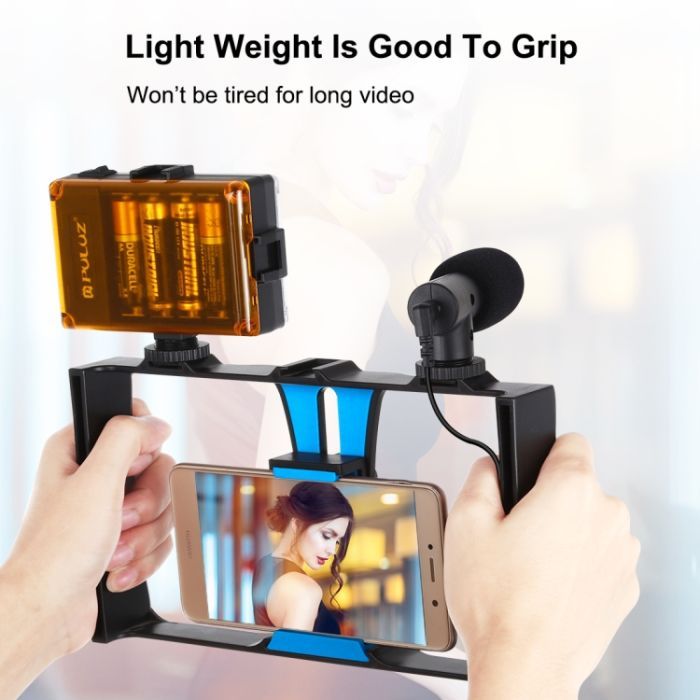 Набор блогера Puluz 4in1 (light, mount, phone holder, microphone) (PKT3023) изображение 4