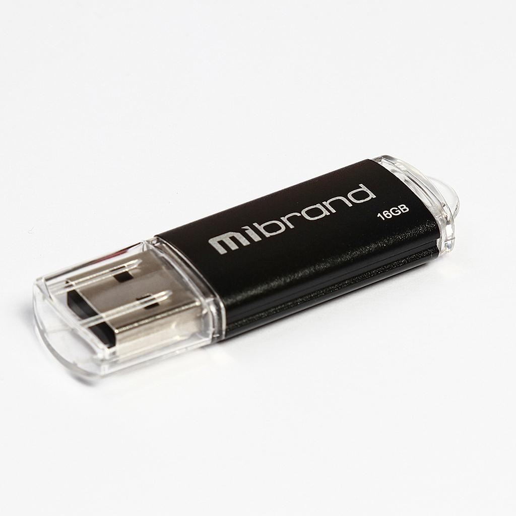 USB флеш накопитель Mibrand 8GB Cougar Black USB 2.0 (MI2.0/CU8P1B)