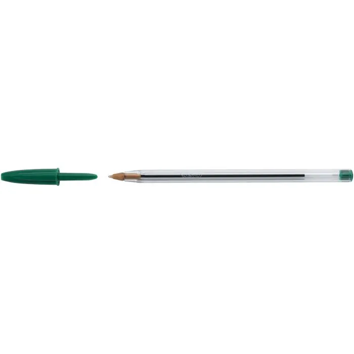 Ручка шариковая Bic Cristal, зеленая (bc875976)