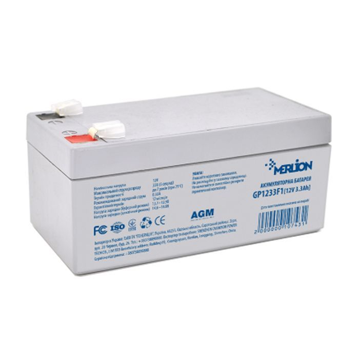Батарея до ДБЖ Merlion 12V - 3.3Ah (GP1233F1)